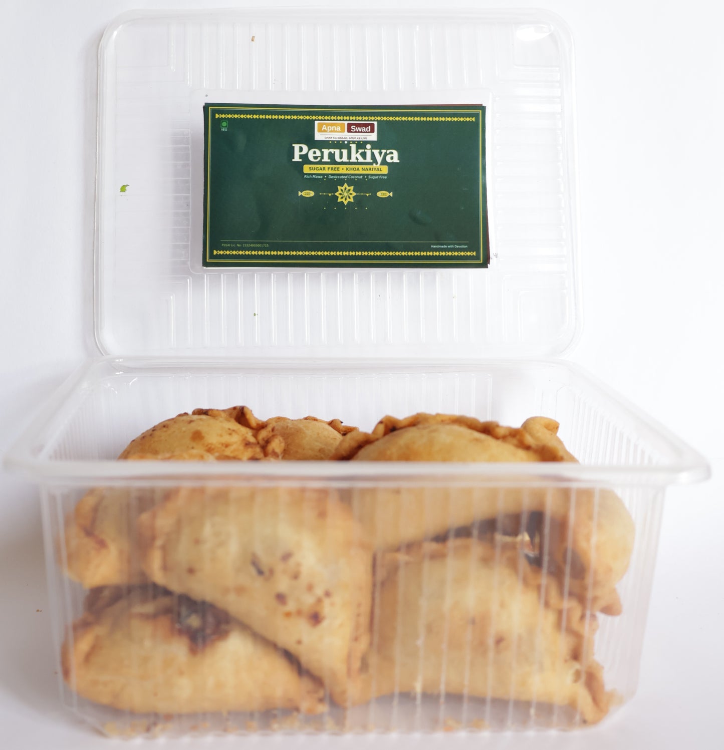 Perukiya (Gujiya) – Sugar-Free Khoya (Classic) | Diabetic-Friendly